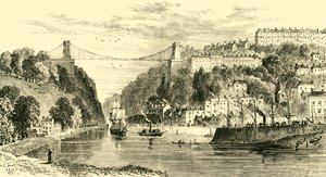 Clifton Suspension-Bridge, 1898. af Unbekannt