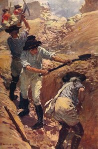Clive in the Trenches at Arcot, 1751 c1912 af Unbekannt