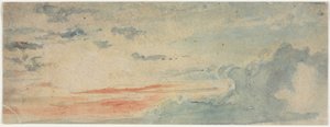 Cloud Study, 1800-tallet. af Unbekannt