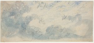 Cloud Study, 1800-tallet. af Unbekannt