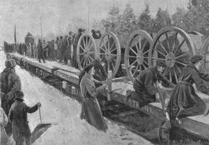 Kolonitropper til Sydafrika, 1900: Canadisk artilleri medrivende i Ottawa, 1901. af Unbekannt