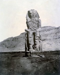 Kolosser af Memnon, Theben, Egypten, 1852 af Unbekannt
