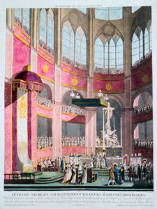 Indvielse af Napoleon og kroning af Josephine af pave Pius VII, 2. december 1804 af Unbekannt
