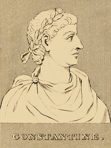 Konstantin, 272 - 337 e.Kr., 1830. af Unbekannt