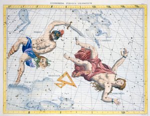 Konstellationer af Perseus og Andromeda, 1729 af Unbekannt