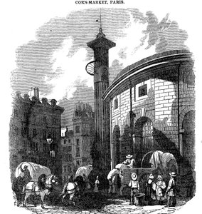 Kornmarked, Paris, 1836 af Unbekannt
