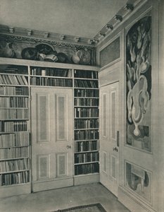 Hjørne af Mrs. St. John Hutchinsons Drawing Room, Regents Park. Paneler af Duncan Grant, 1928 af Unbekannt