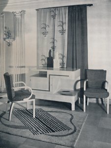 Hjørne af et værelse designet af Hayes Marshall for Fortnum & Mason Ltd., London, 1936 af Unbekannt