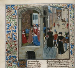 Kroningen af Charles VI af Frankrig, ca 1470-1475. af Unbekannt