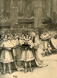 Kroning af kong William IV: den kongelige procession, Westminster Abbey, London, 1830 c1890. af Unbekannt