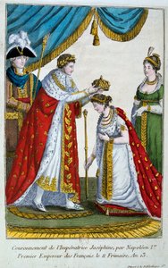 Kroning af kejserinde Josephine, 2. december 1804, 19. århundrede af Unbekannt