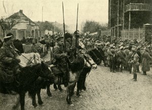Kosaksoldater, Første Verdenskrig, 1914, c1920. af Unbekannt