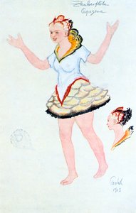 Kostumedesign til Papegena, 1913 af Unbekannt