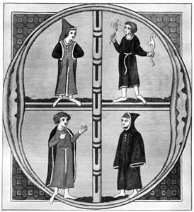 Kostume for årets fire årstider, 1910 af Unbekannt