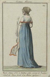 parisisk kostume, 1798. af Unbekannt