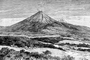 Cotopaxi vulkan, Ecuador, 1895 af Unbekannt