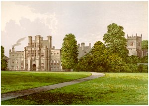 Coughton Court, Warwickshire, hjemsted for Baronet Throckmorton, c1880 af Unbekannt