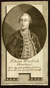 Grev Johann Friedrich Struensee 1737-1772, 1772. af Unbekannt