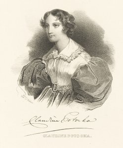 Grevinde Klaudyna Claudine Potocka, født Dzialynska 1801-1836, ca. 1830. af Unbekannt