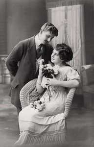 Forelsket par, c1900-1919 af Unbekannt