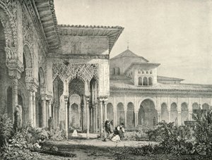 Court of Lions, 1800-tallet, 1907. af Unbekannt