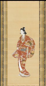 Courtesane, Edo-perioden, 1661-1673. af Unbekannt
