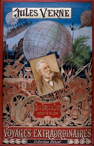 Cover af From the Earth to the Moon and Around the Moon, af Jules Verne, c1896 af Unbekannt