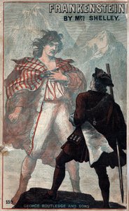 Forside af Frankenstein, af Mary Shelley, slutningen af det 19. århundrede af Unbekannt