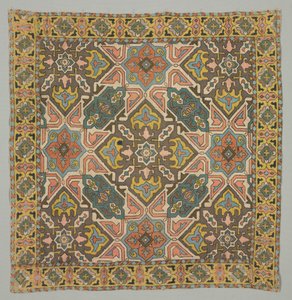 Cover med geometrisk design, 1800-tallet. af Unbekannt