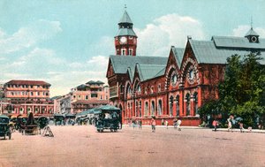 Crawford Market, Bombay, Indien, begyndelsen af det 20. århundrede af Unbekannt