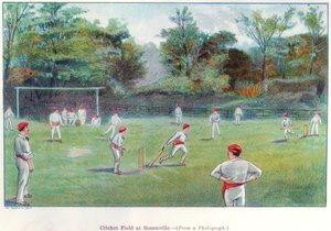 Cricketbane i Bournville, 1892 af Unbekannt