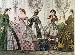 Crinolines fra 1850. af Unbekannt
