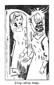 Skarpt hvidt linned, 1940 af Unbekannt