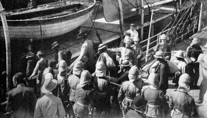 Cronjes Captive Warriors, Docks, Paardeberg, Sydafrika, 1900 af Unbekannt