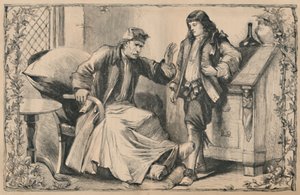 Crusoe rådgivet af sin far, c1870 af Unbekannt