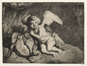 Amor hvile, 1600-tallet. af Unbekannt
