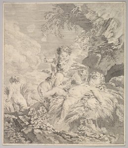 Amorer, der kilder hinanden, 1700-tallet. af Unbekannt