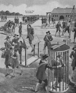 Besynderlige gamle militære straffe, c1934 af Unbekannt