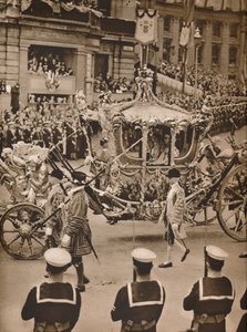 Cynosure of All Eyes in the Processions: The State Coach, 1937 af Unbekannt