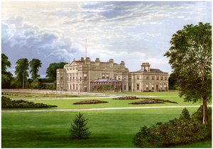 Dalton Hall, nær Beverley, Yorkshire, hjemsted for Lord Hotham, c1880 af Unbekannt