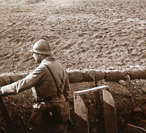 Damloup batteri, Verdun, Nordfrankrig, c1914-c1918 af Unbekannt