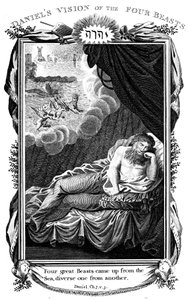 Daniels vision of the beasts, 1804 af Unbekannt