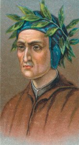 Dante Alighieri 1265-1321, italiensk florentinsk digter, 1924 af Unbekannt
