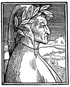 Dante Alighieri 1265-1321, italiensk digter, 1521 af Unbekannt