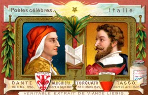 Dante Allighieri og Torquato Tasso, c1900 af Unbekannt