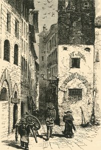Dantes House, Firenze, 1890. af Unbekannt