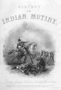 General Neills død før Lucknow, 25. september 1857, c1860 af Unbekannt