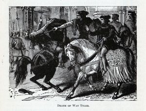 Wat Tylers død, 1882 af Unbekannt