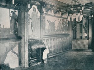 Dekorationer til et musikrum af Fritz Erler, c1899 af Unbekannt