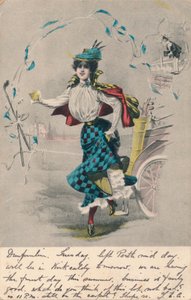 Dekorativ kvindelig golfspiller 1, c1904 af Unbekannt